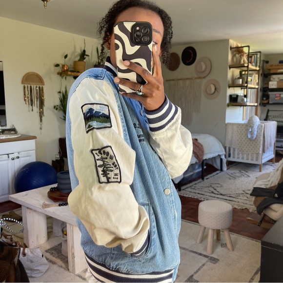 PackSun varsity denim jacket. Size - Picture 5 of 10